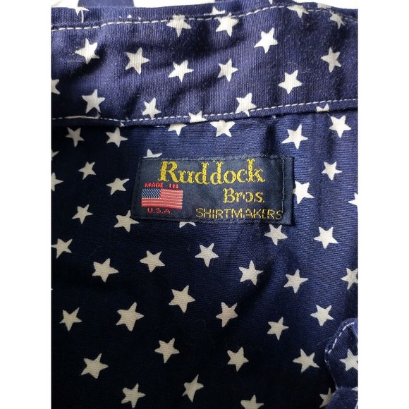 Men's Red, White, and Blue Casual Button Down Shirt - Picture 5 of 5